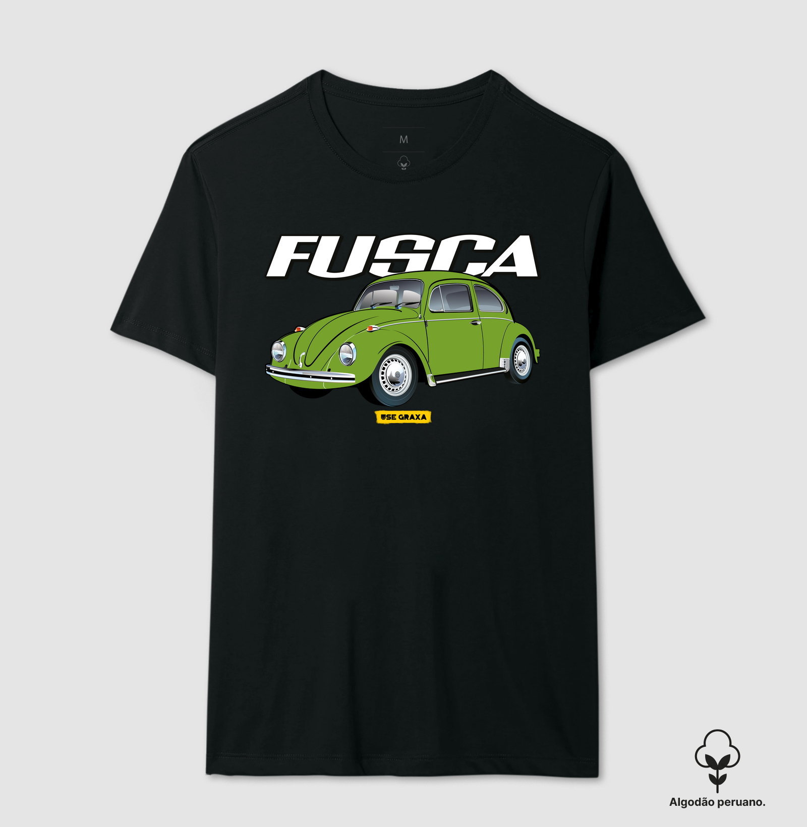 Fusca Verde Hippie Escrita