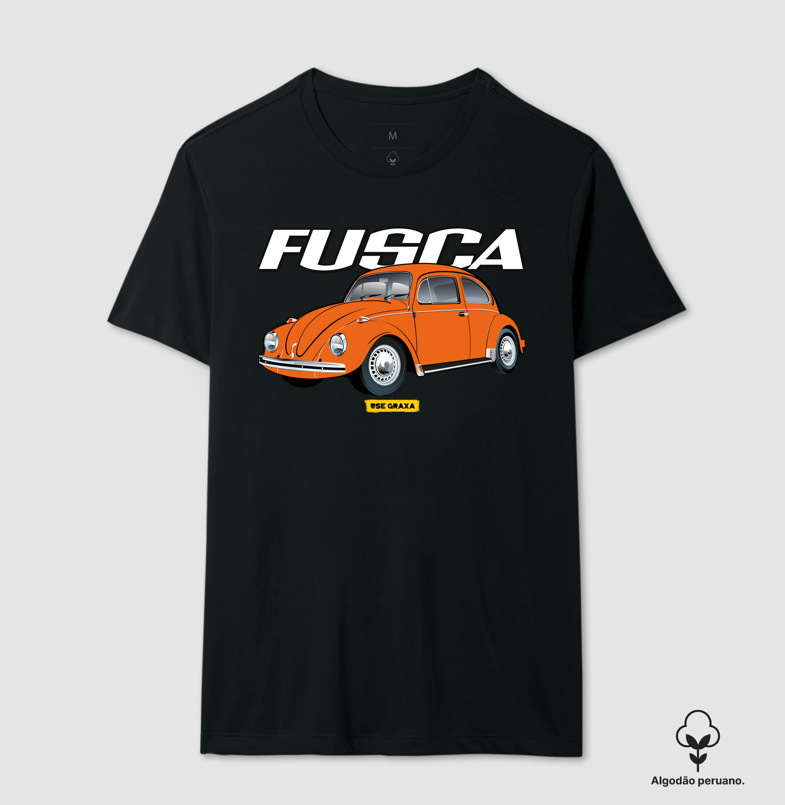 Fusca Laranja Escrita
