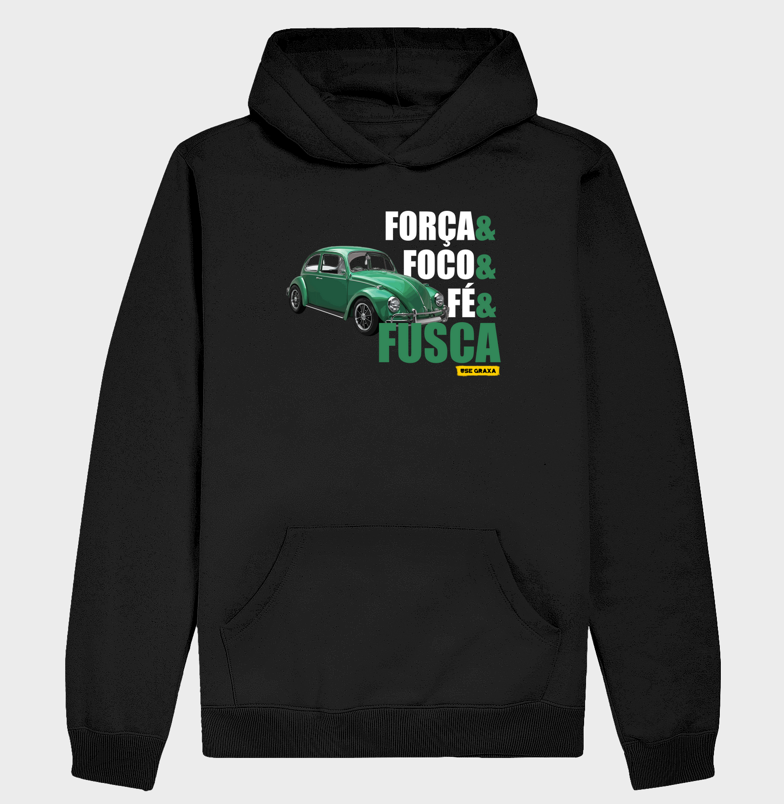 Força Foco Fé Fusca Verde