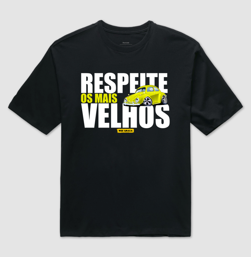 Respeite os Mais Velhos Fusca Amarelo