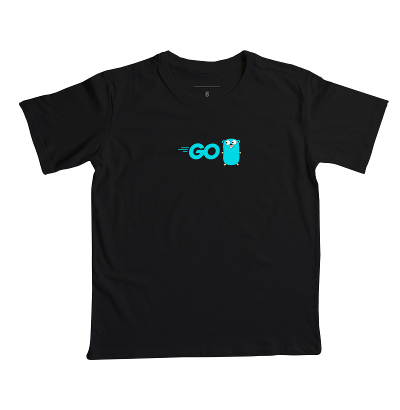 Camiseta Infantil "Golang" II - Logo - T.I