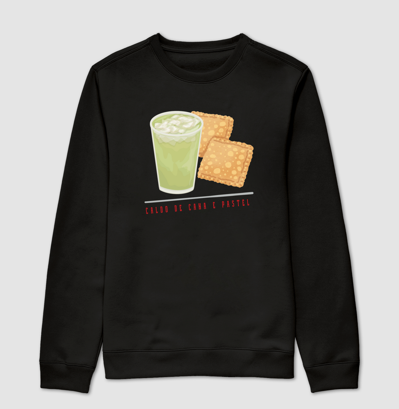 Camiseta caldo de cana e pastel