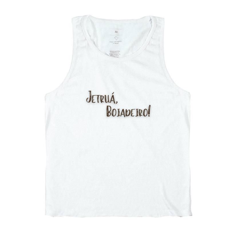 Boiadeiro - Saudação - Camiseta Regata Branca