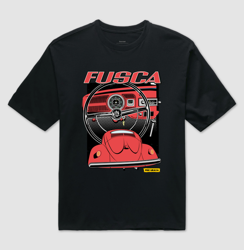 Fusca com Painel Vermelho