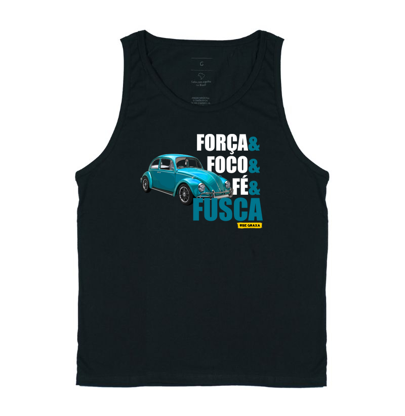 Força Foco Fé Fusca Azul 
