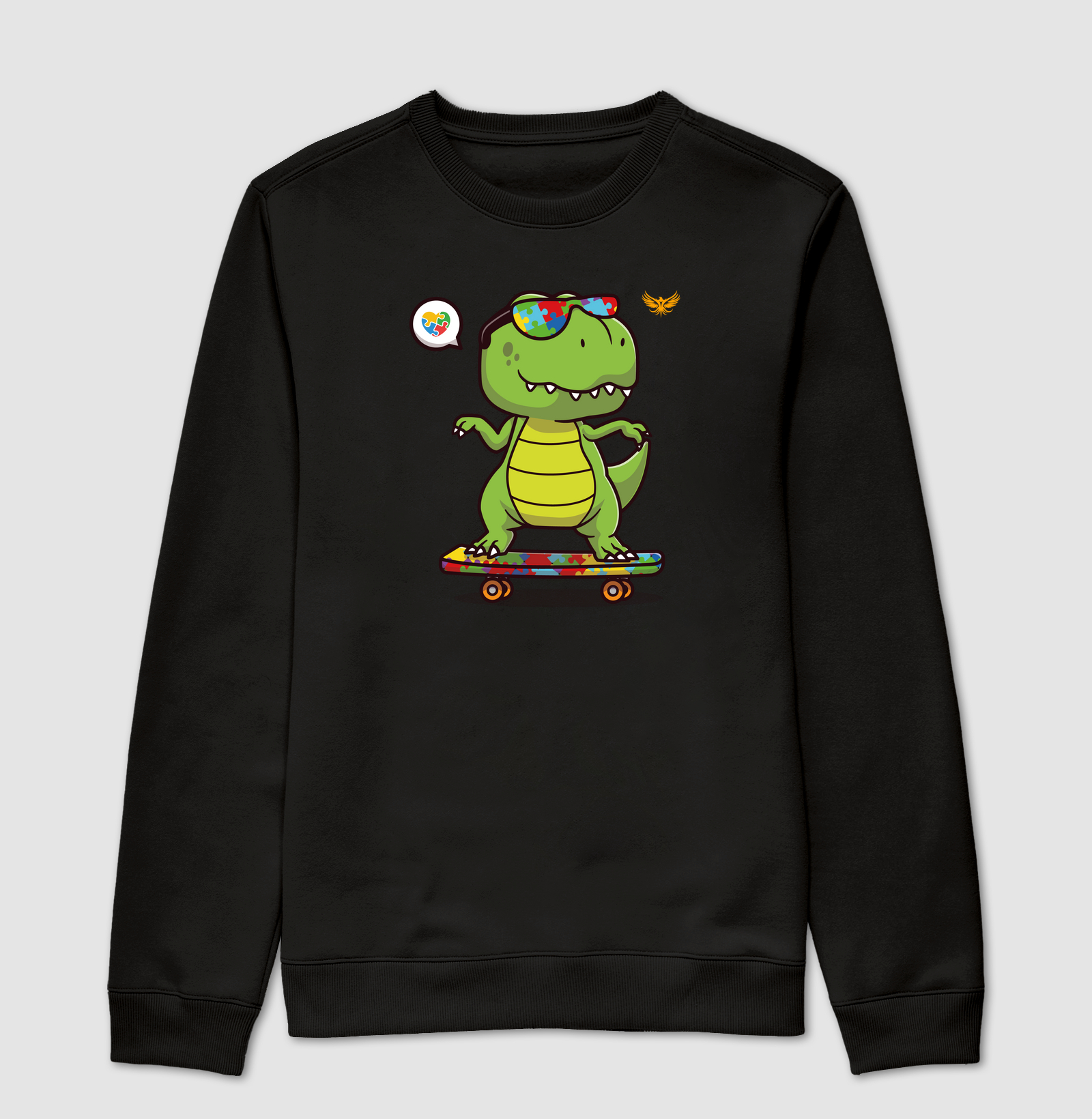Autismo Dinossauro Skate