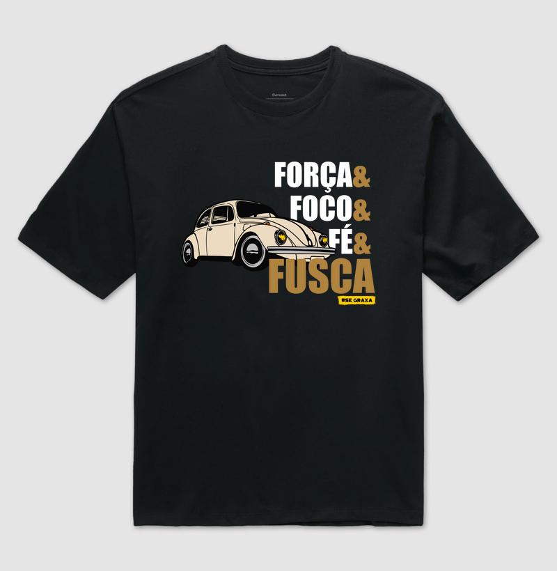 Força Foco Fé Fusca Original Bege