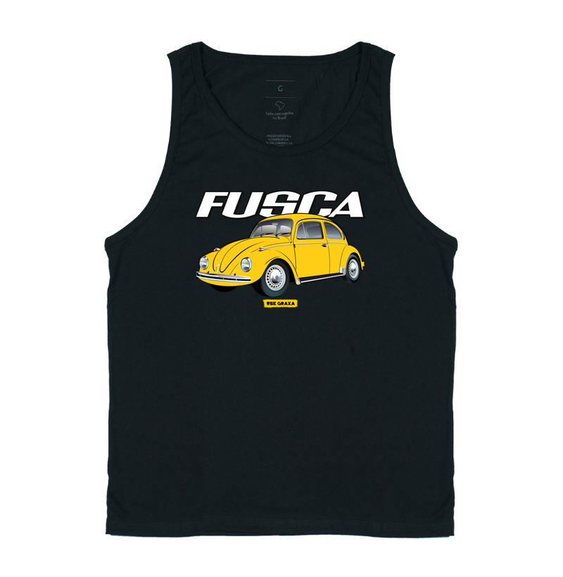 Fusca Amarelo Escrita