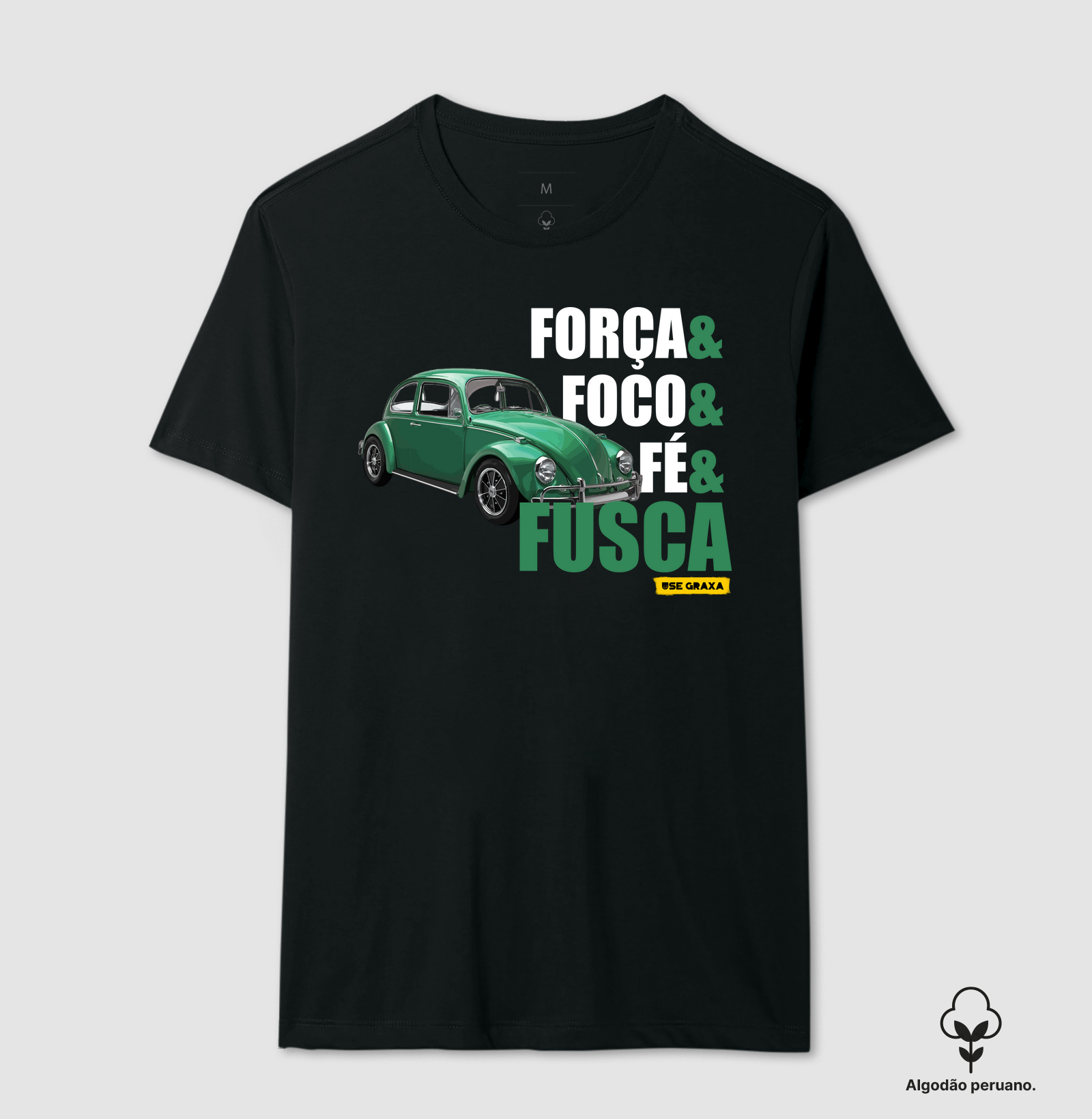 Força Foco Fé Fusca Verde