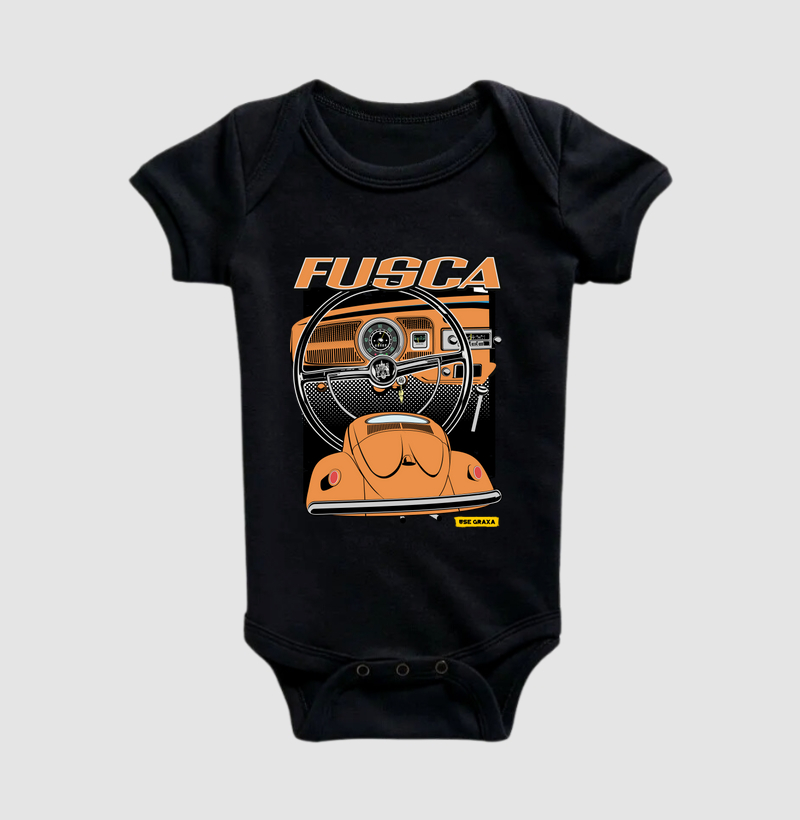 Fusca com Painel Laranja