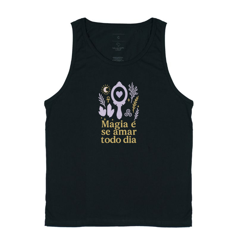 Camiseta Magia é se amar todo dia