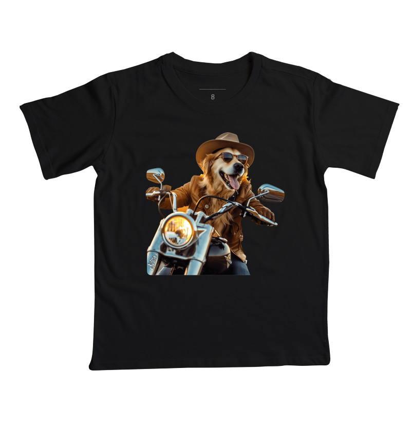 Golden Retriever Motociclista