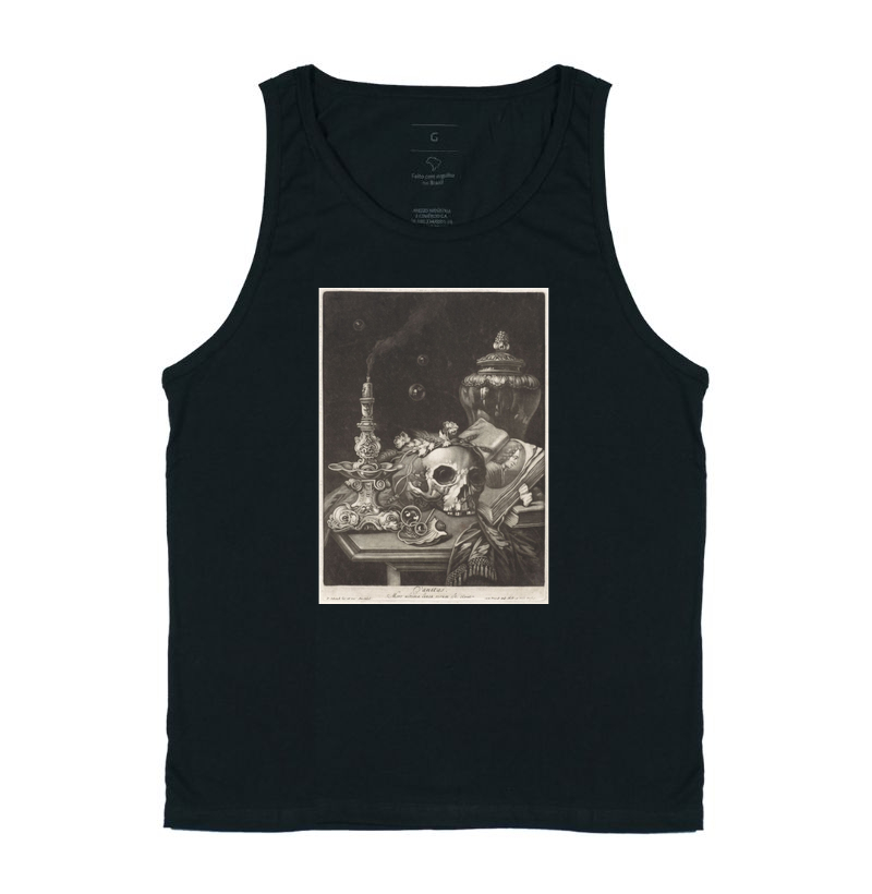 Natureza-Morta Vanitas com Caveira Ornada de Flores (1700)