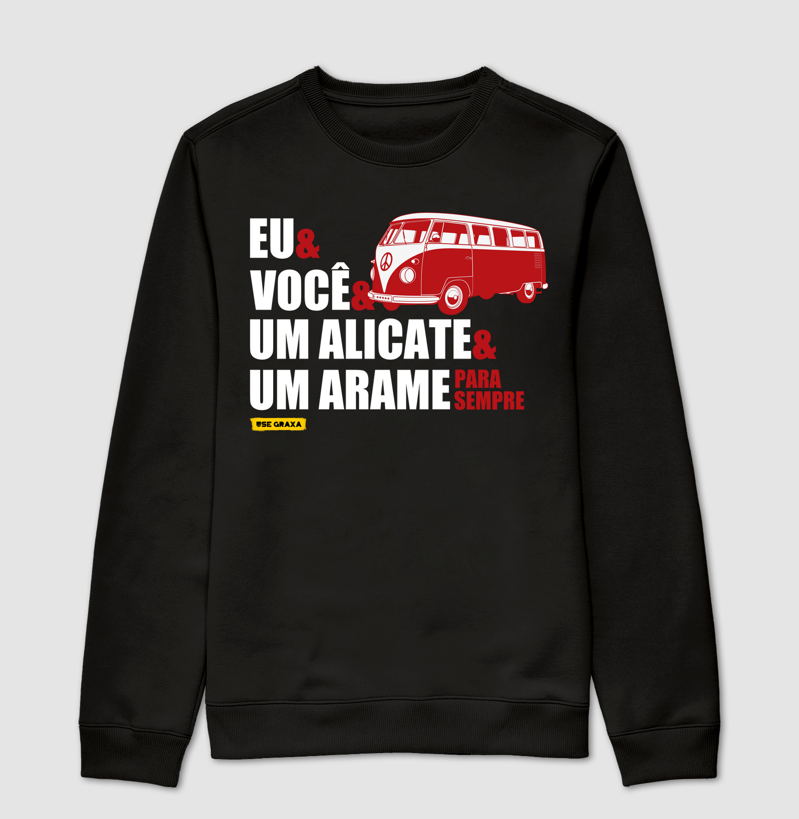 Eu e Você Para Sempre Kombi Vermelha e Branca