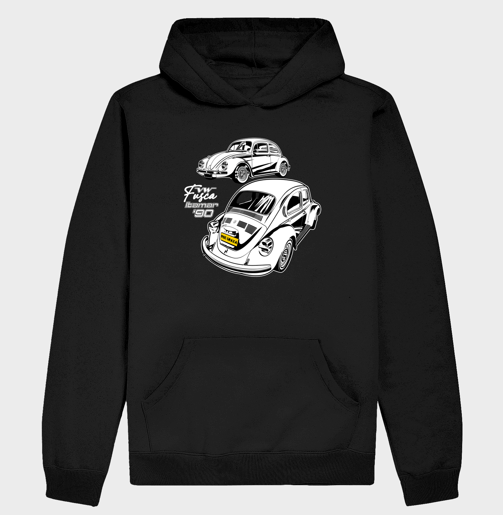 Fusca Itamar Branco anos 90 Frente e Traseira