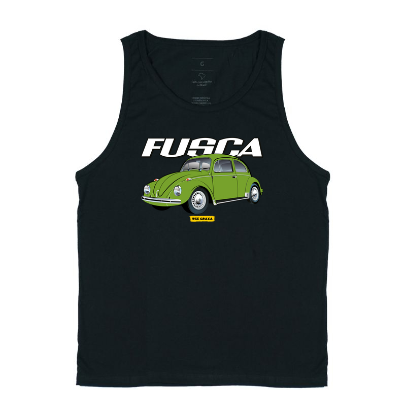 Fusca Verde Hippie Escrita