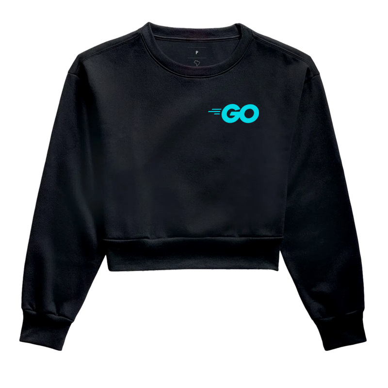 Moletom Cropped "Golang" Logos T.I