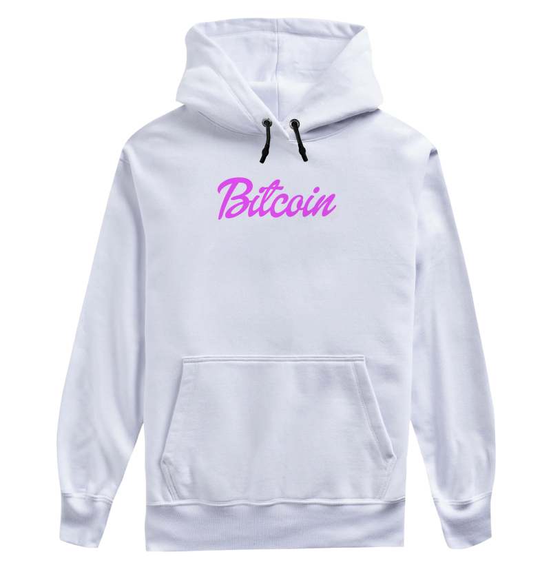 Bitcoin Logo Boneca Rosa
