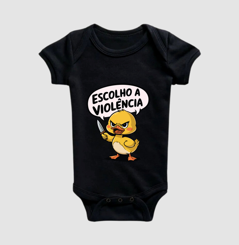 Patinho fofo "Escolho a violência"