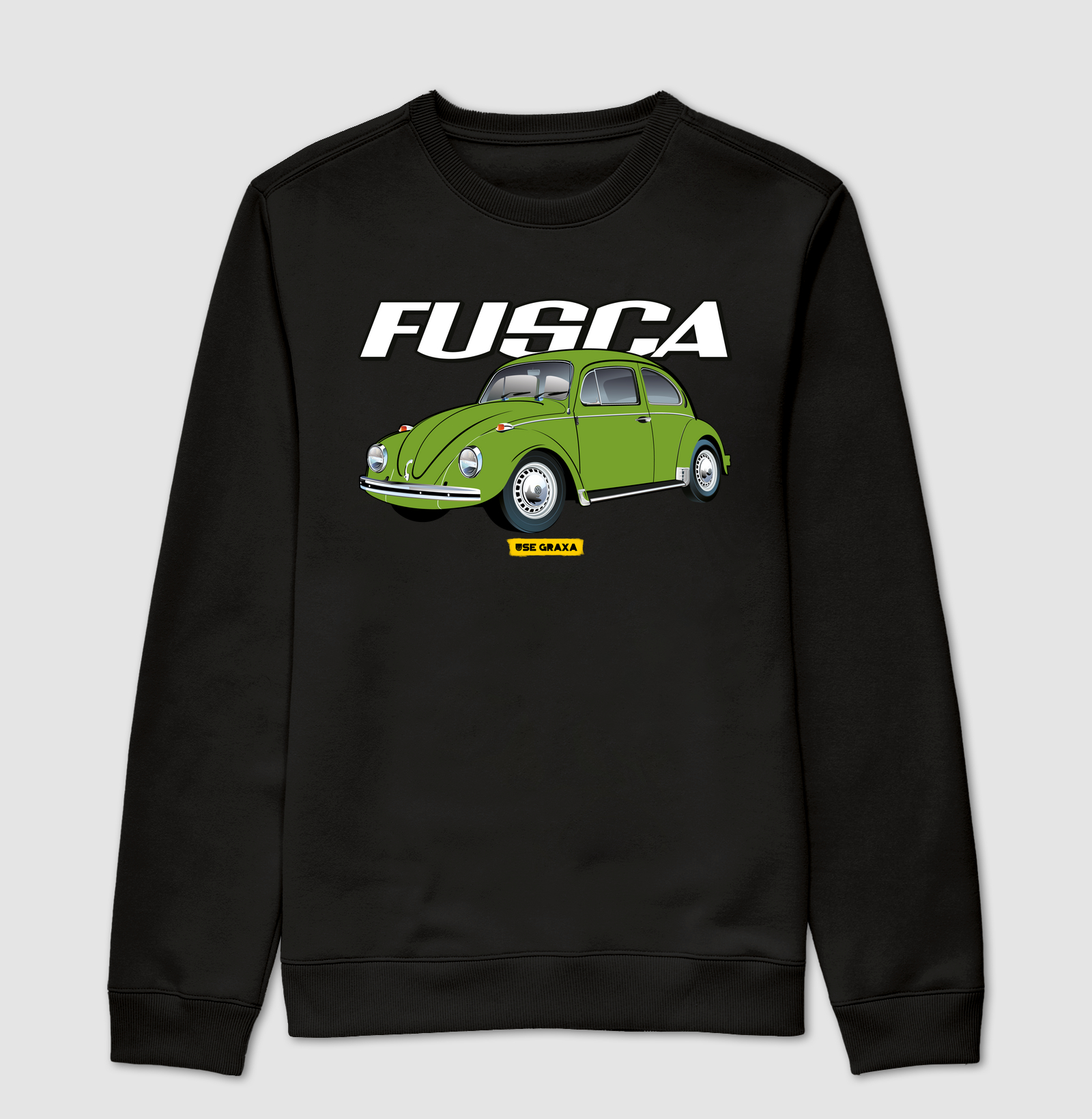 Fusca Verde Hippie Escrita