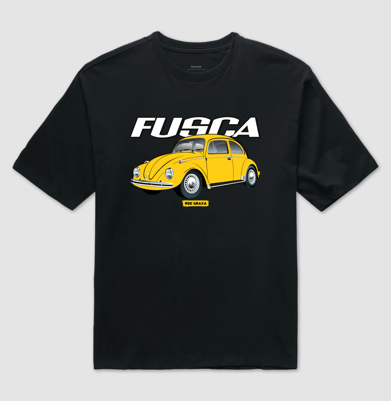 Fusca Amarelo Escrita