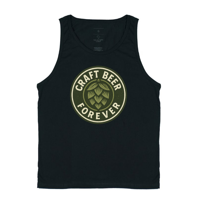 Camiseta Craft Beer Forever – Lúpulo e Cultura Cervejeira Artesanal