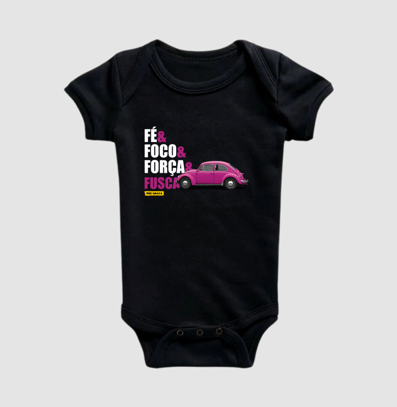 Fé Foco Força Fusca Rosa