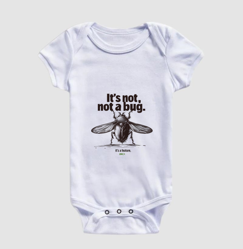 Camiseta "It's not a Bug It's a Feature" T.I