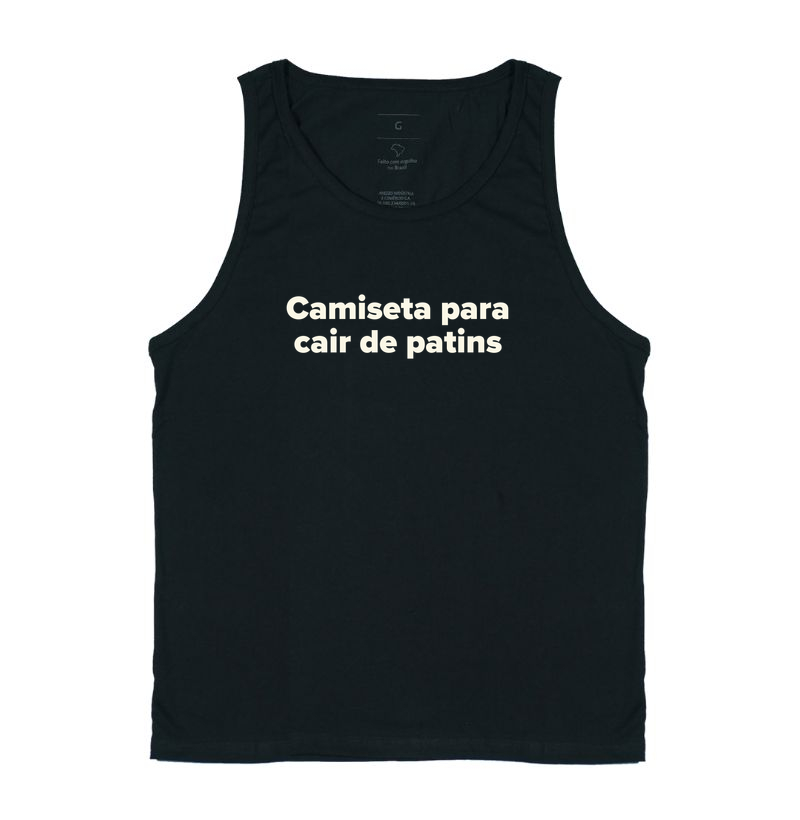 Camiseta para cair de patins.
