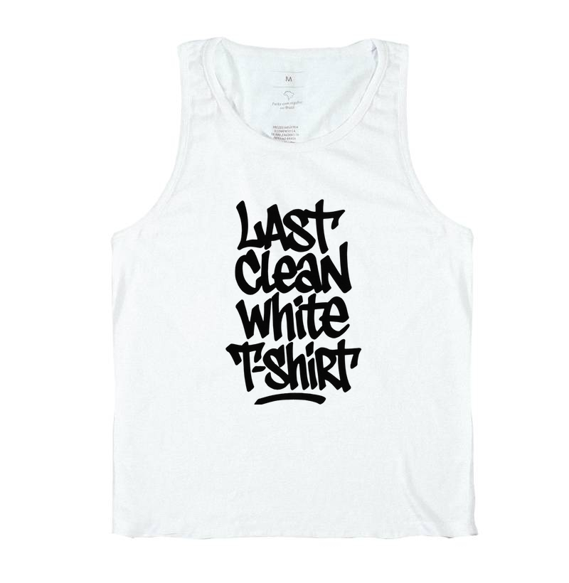 Last clean white T-shirt