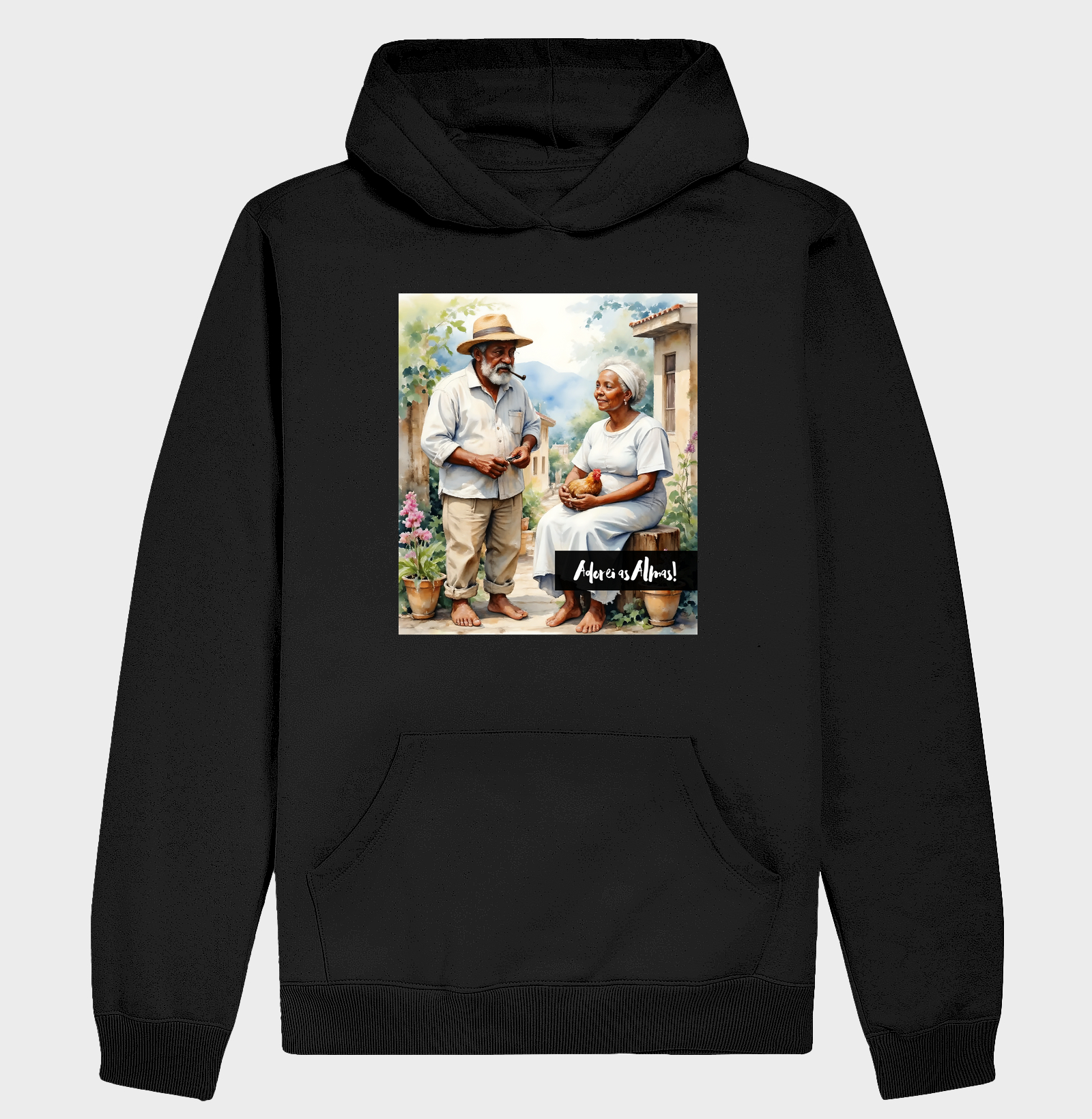 Moletom Hoodie - Casal de Pretos-Velhos - Imagem 1