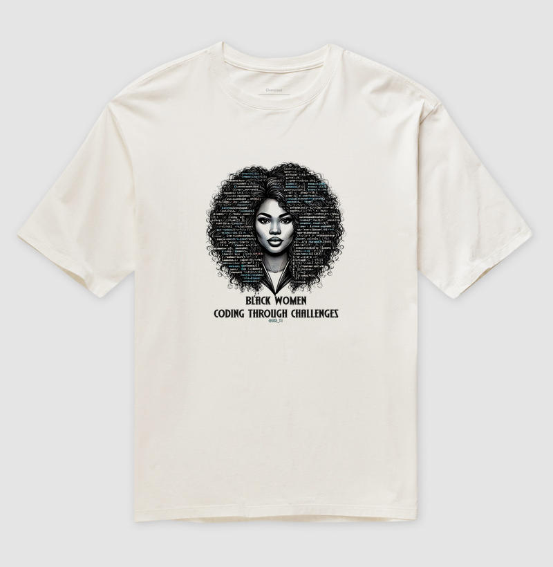 Camiseta Collab "Black Women coding"