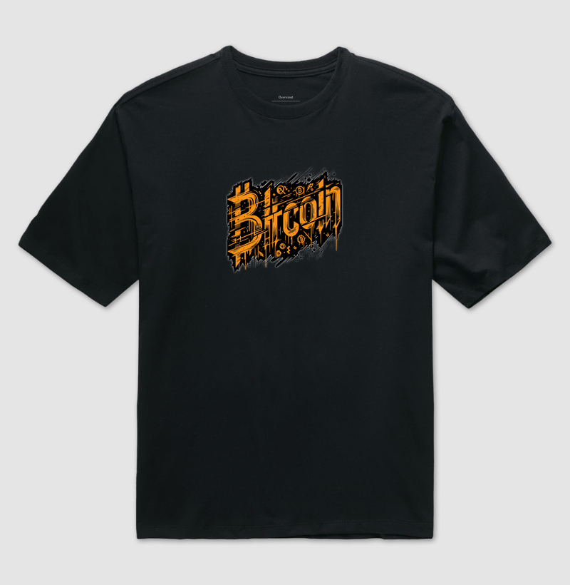 Bitcoin Graffiti Laranja