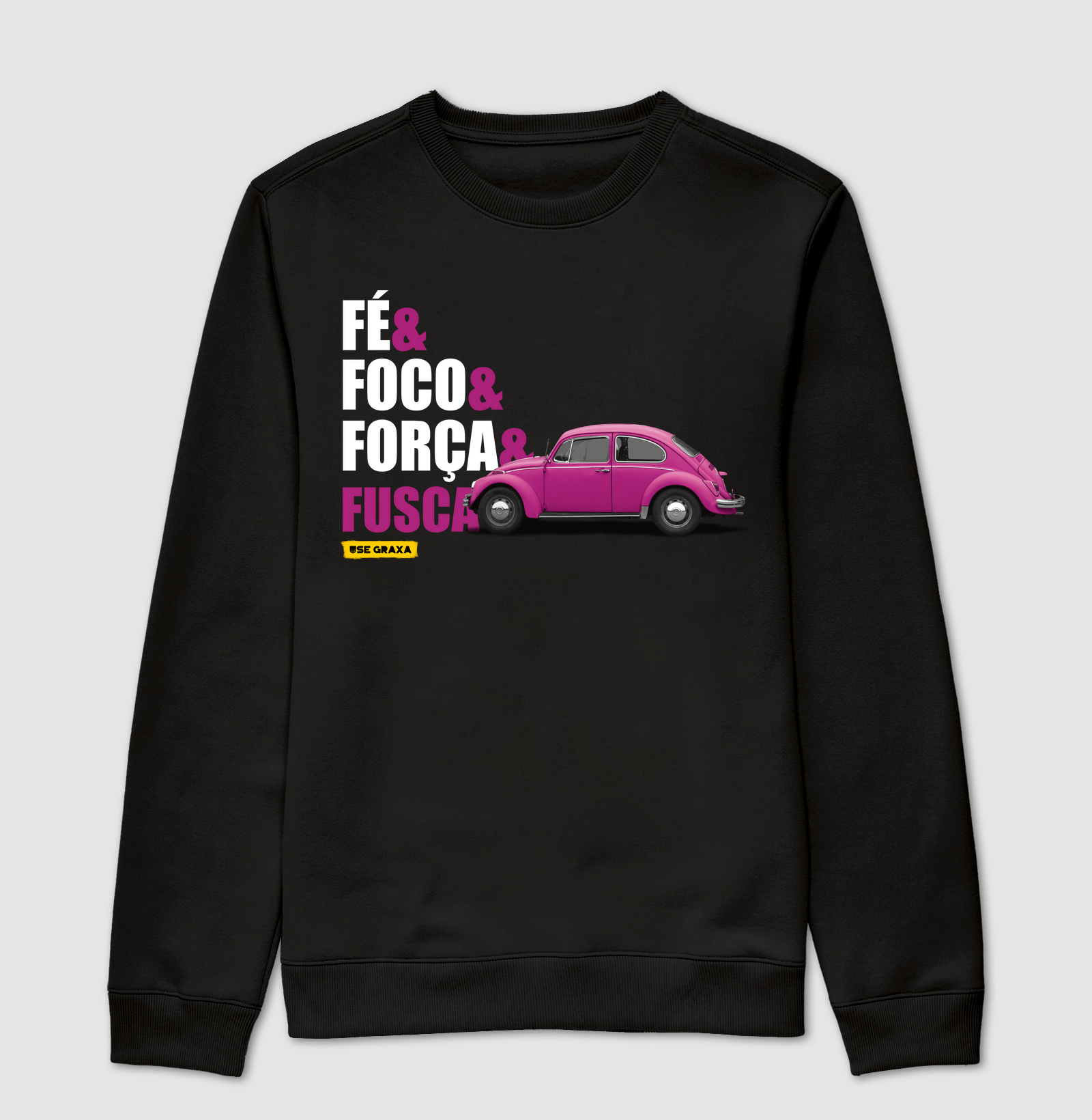 Fé Foco Força Fusca Rosa
