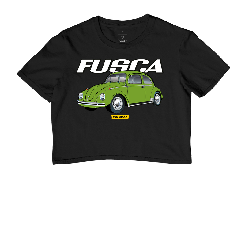 Fusca Verde Hippie Escrita