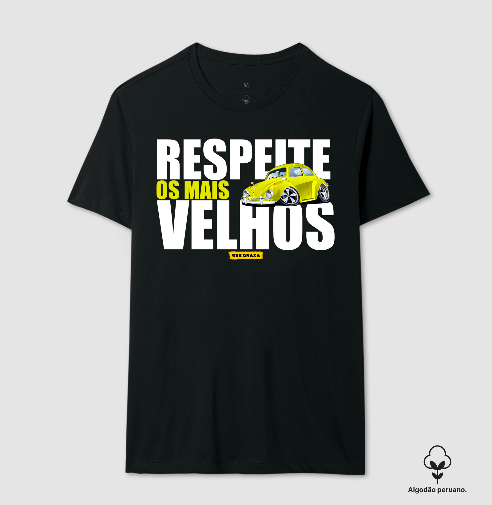 Respeite os Mais Velhos Fusca Amarelo