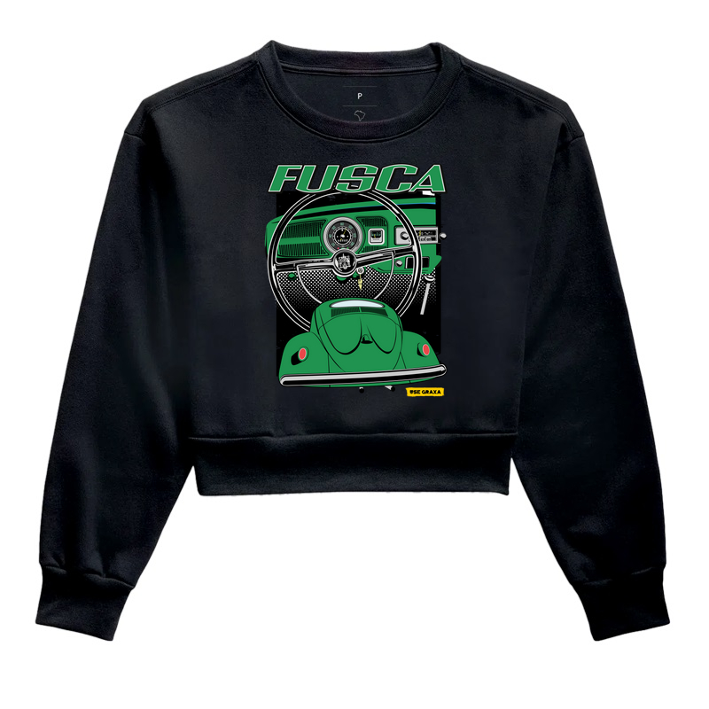 Fusca com Painel Verde