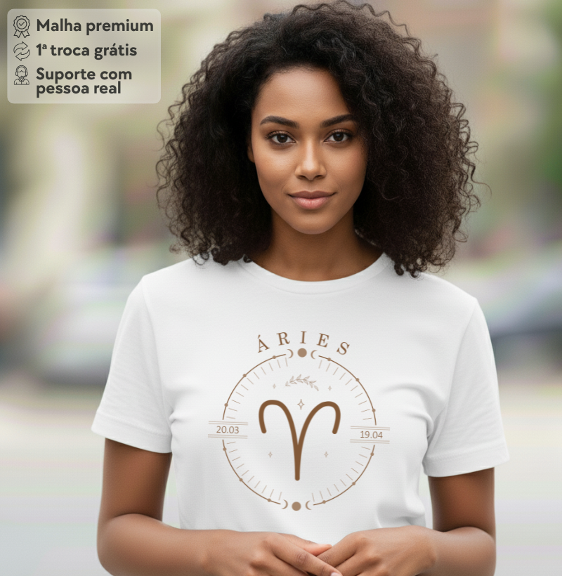 Camiseta Zodíaco Áries