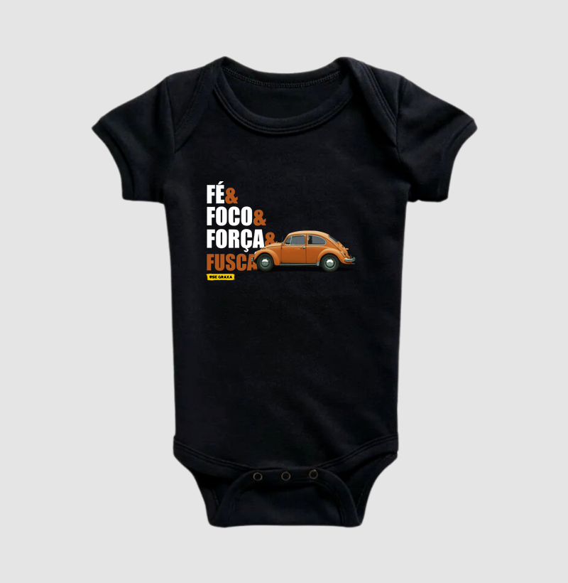 Fé Foco Força Fusca Laranja