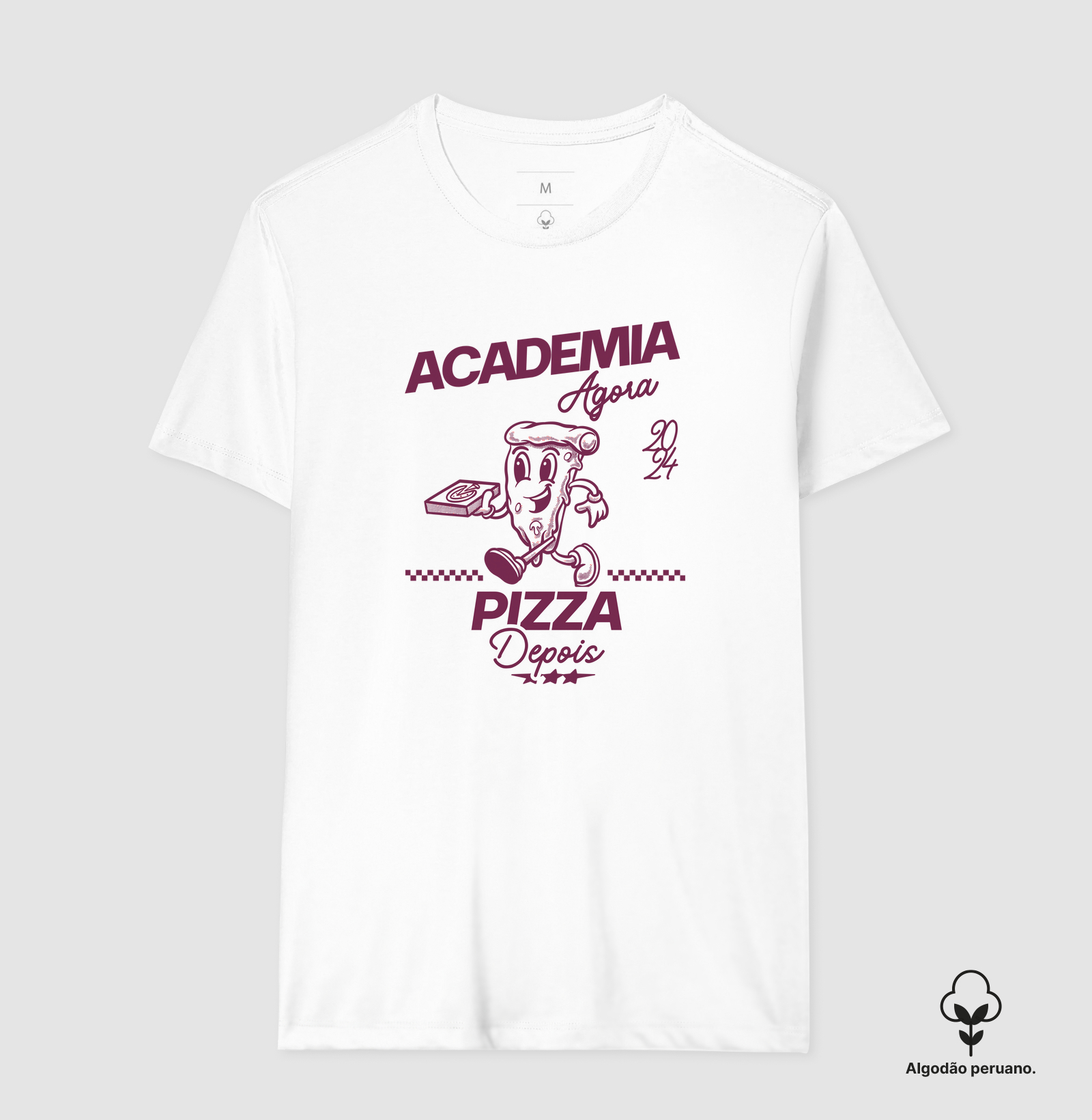 Academia agora, pizza depois