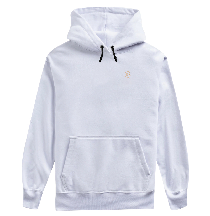 Bitcoin Ícone Minimalista Laranja