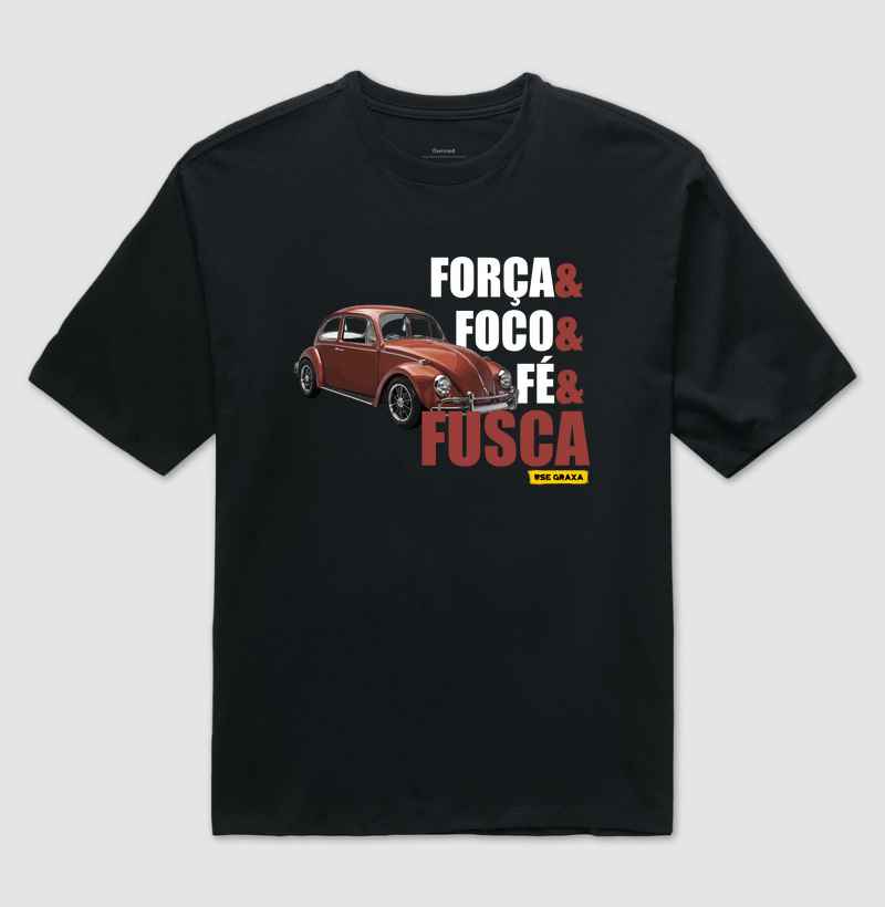 Força Foco Fé Fusca Marrom