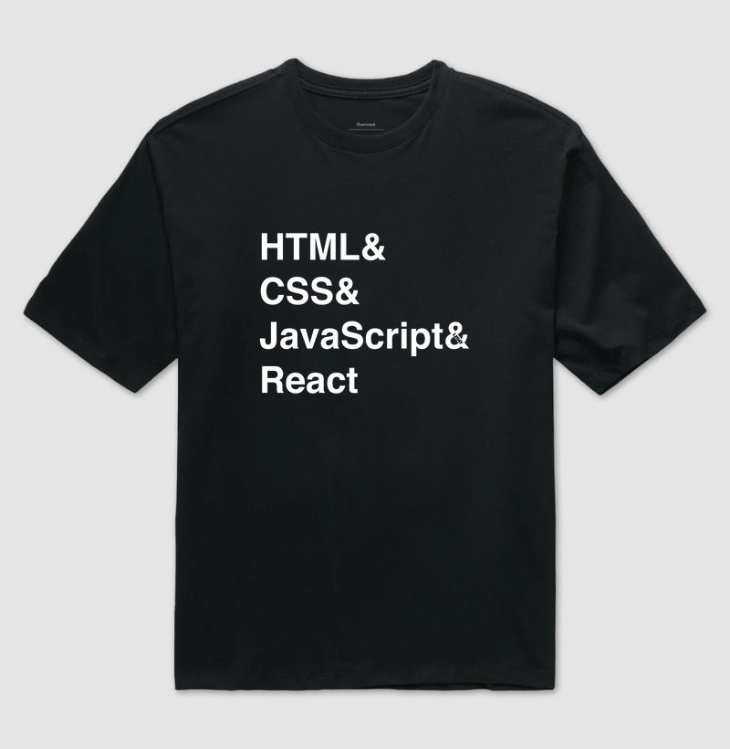 “HTML & CSS & JavaScript & React”  T.I
