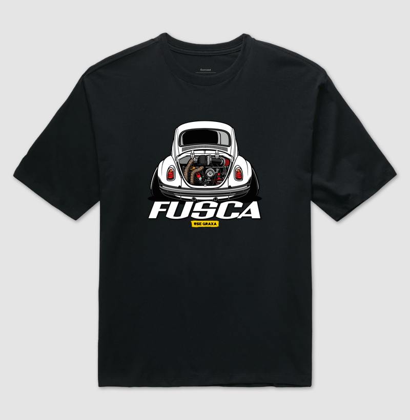 Fusca Turbo Branco Escrita