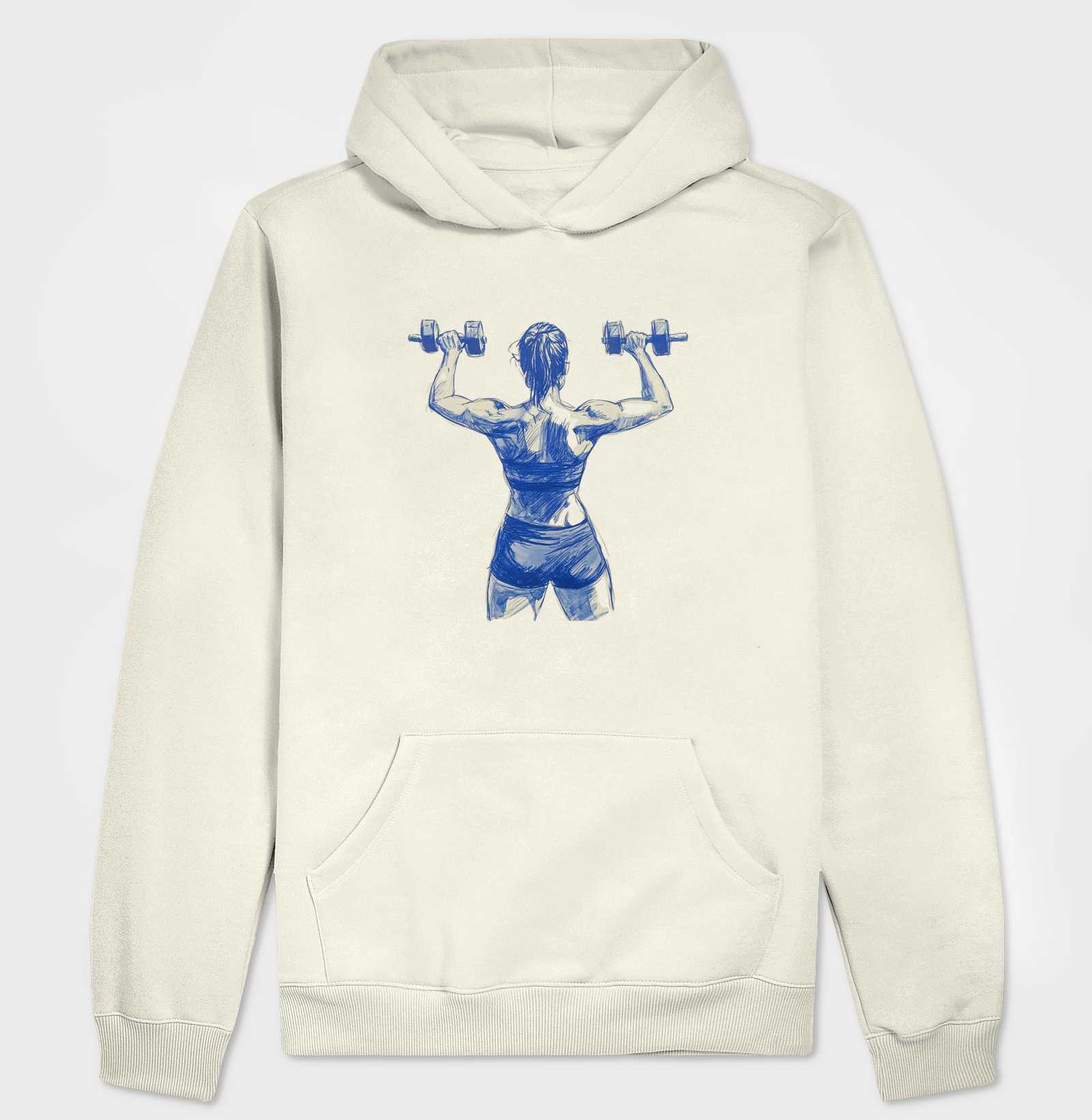 Elevação lateral azul