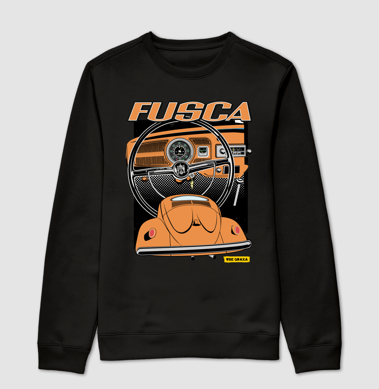 Fusca com Painel Laranja