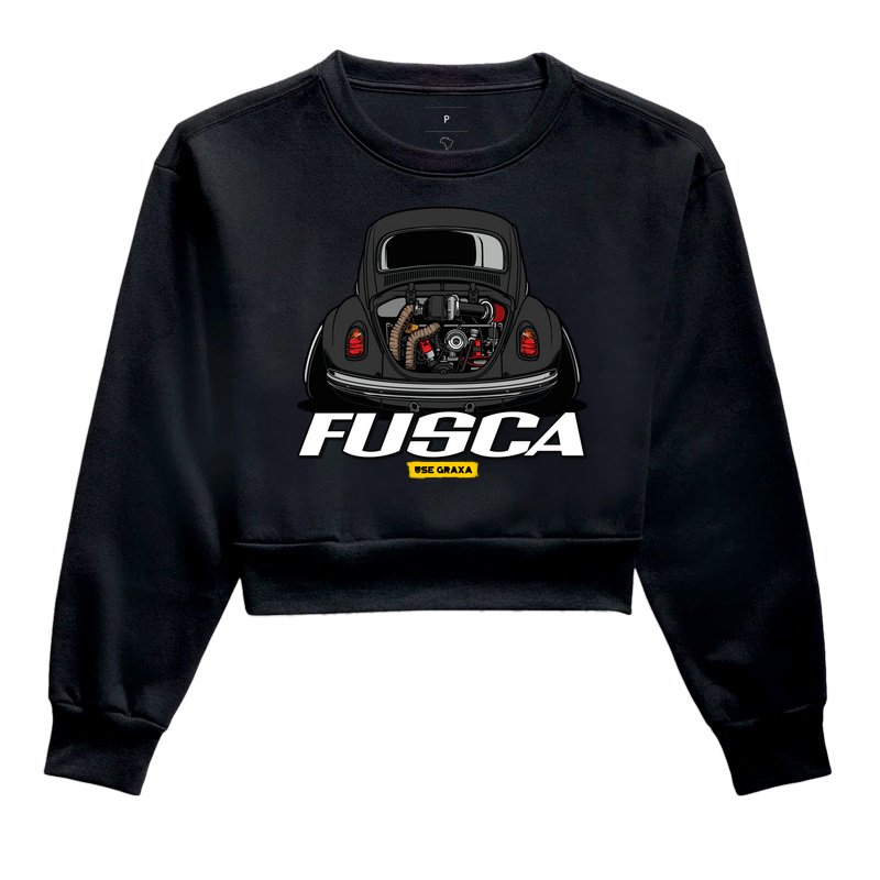 Fusca Turbo Preto Escrita