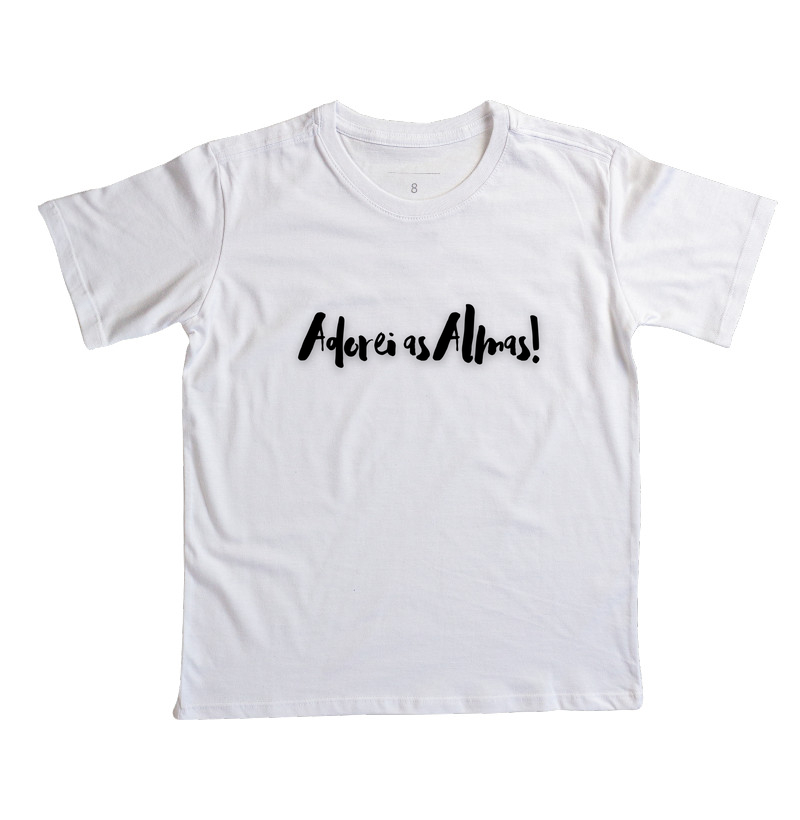 Preto-Velho - Saudação - Camiseta Infantil Branca