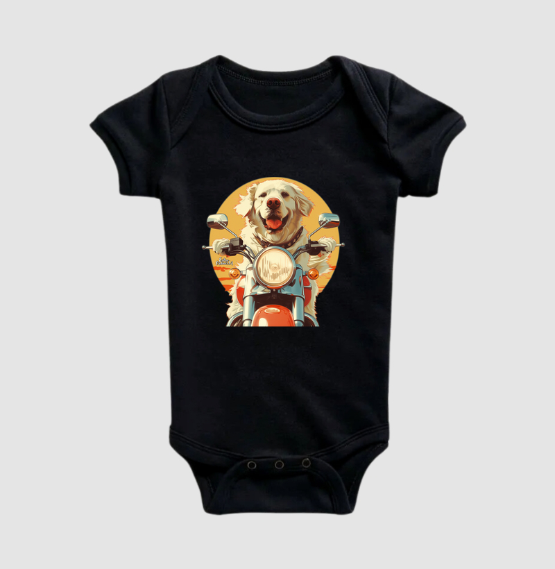 Golden Retriever Motociclista