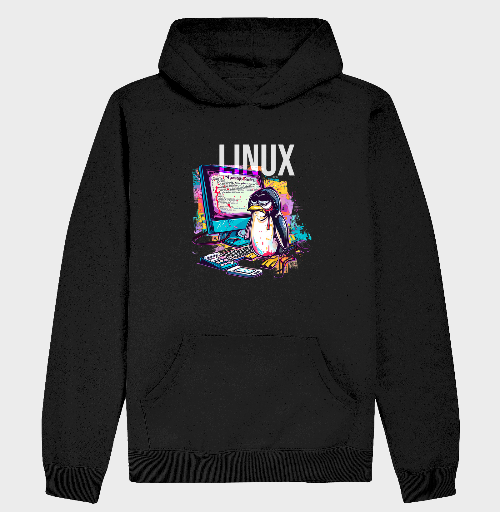 Moletom Hoodie "Linux Reimagined" II - Logo - T.I